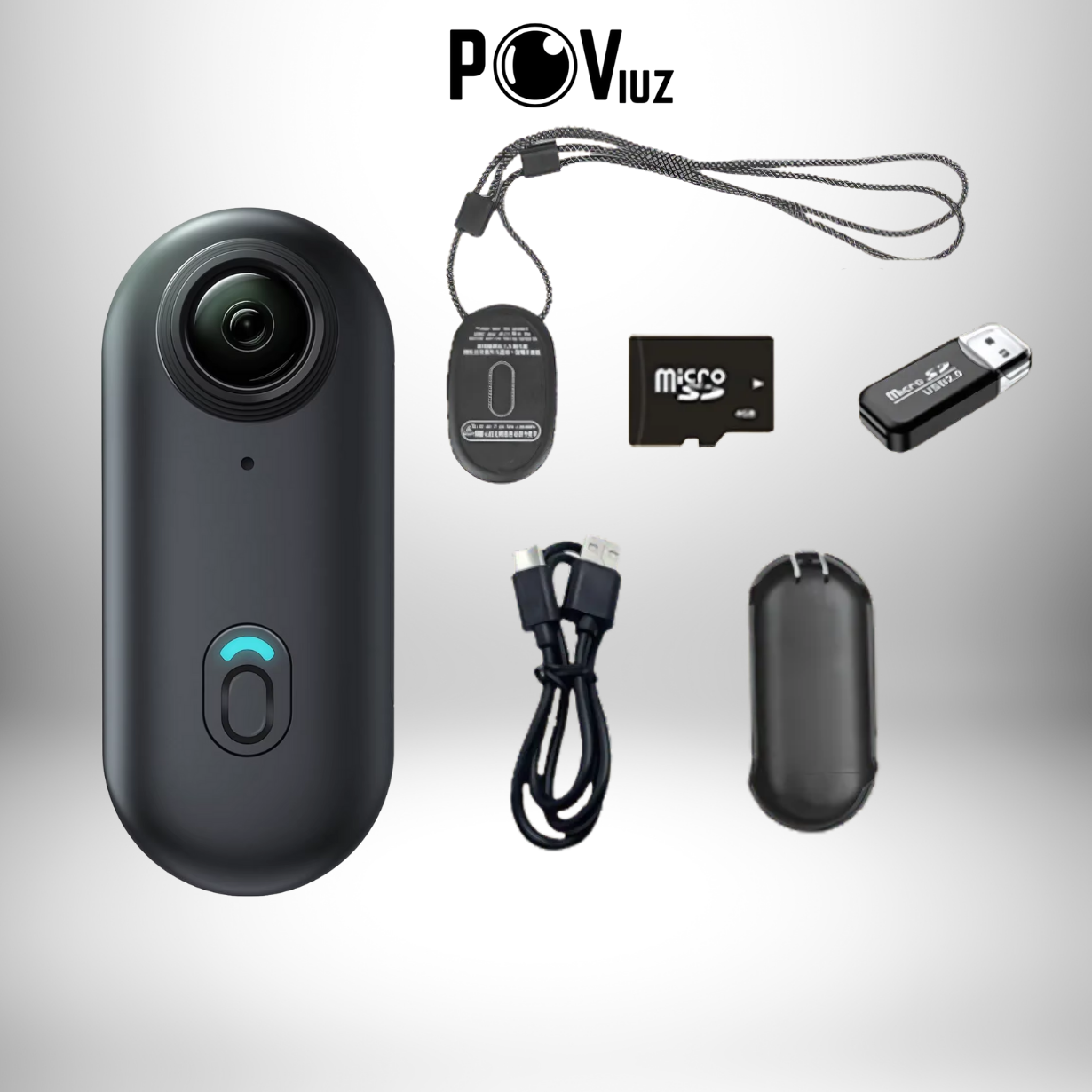 POViuz Mini Body Camera 4K S